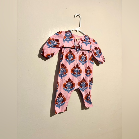 Pink Chicken Pink and Blue Floral Bodysuit - Picture 2 of 6